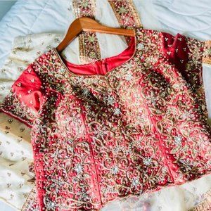 Indian Bridal lehenga Red- Like New